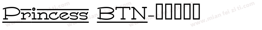Princess BTN字体转换